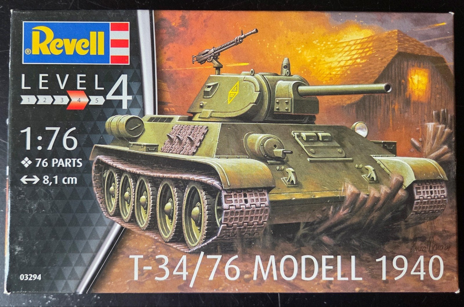 Revell  T-34/76 Modell 1940 1:76  sealed, Revell, Nieuw, Ophalen of Verzenden, Tank