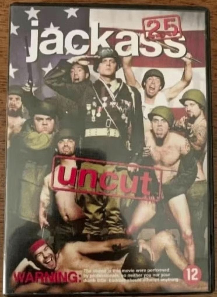 DVD Jackass 2.5 Uncut; met Johnny Knoxville DVD Jackass 2.5, Vanaf 12 jaar, Ophalen of Verzenden, Zo goed als nieuw