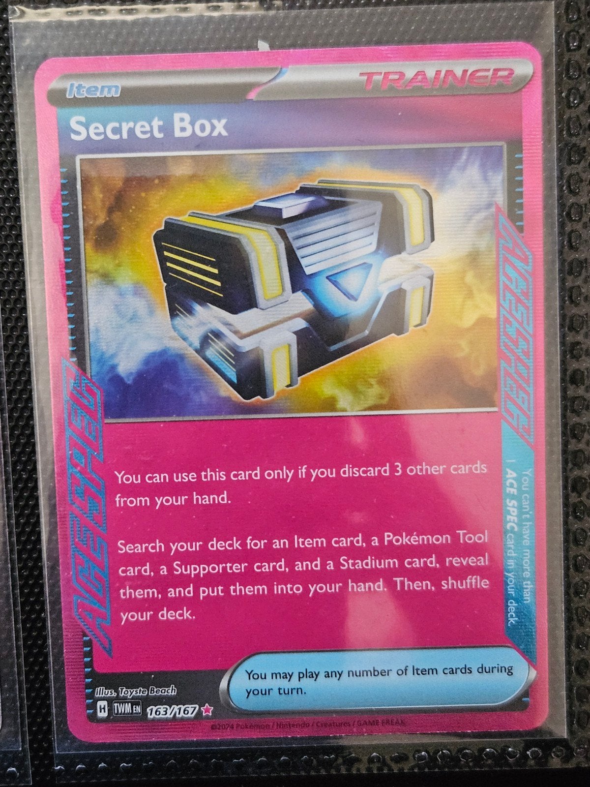 Pokemon Secret Box 163/167 Twilight Masquerade, Ophalen of Verzenden, Zo goed als nieuw, Losse kaart, Foil