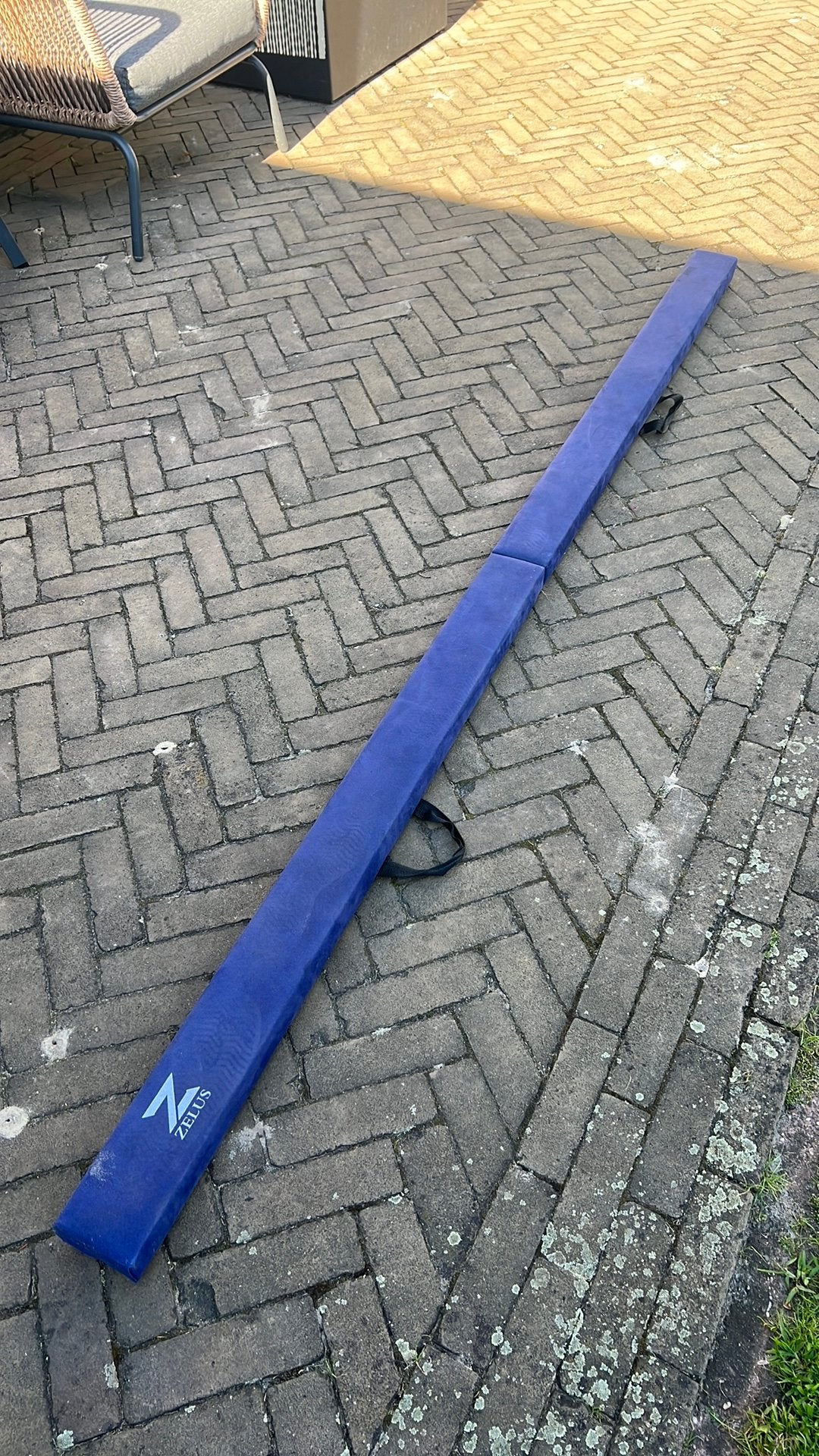 Turn balk blauw flueel.  245m.ZELUS., Maat 36 t/m 42, Ophalen of Verzenden, Zo goed als nieuw, Materiaal