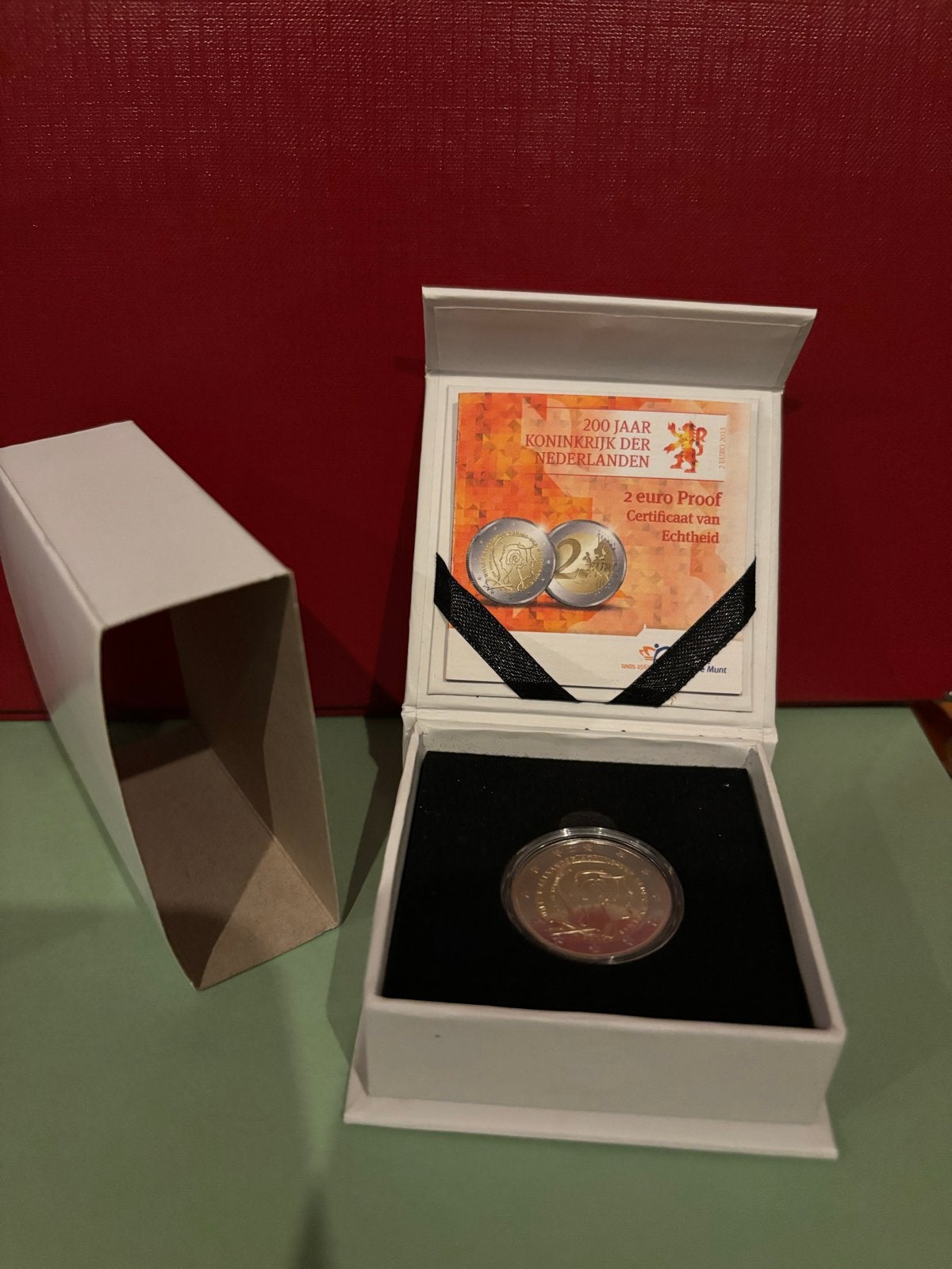 2 Euro Proof 200 Jaar Koninkrijk der Nederlanden, Postzegels en Munten, Munten | Nederland, Ophalen, Koningin Beatrix, Euro's