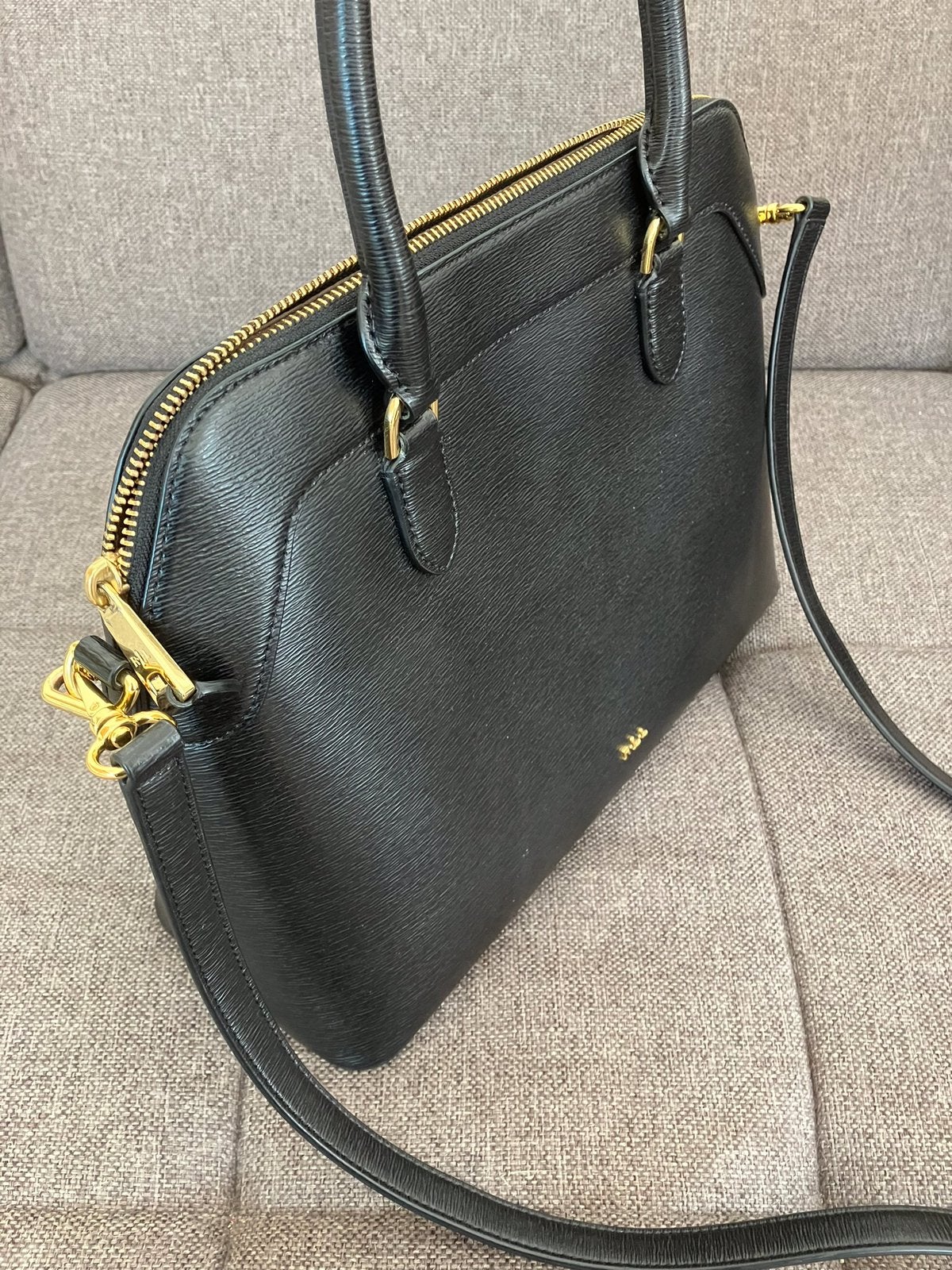 Ralph Lauren tas, Ophalen, Zo goed als nieuw, Zwart, Handtas