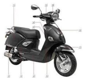 Voetsteun rechts Rover Disegno Fino Lambretta 50qt-f-030402, Ophalen of Verzenden