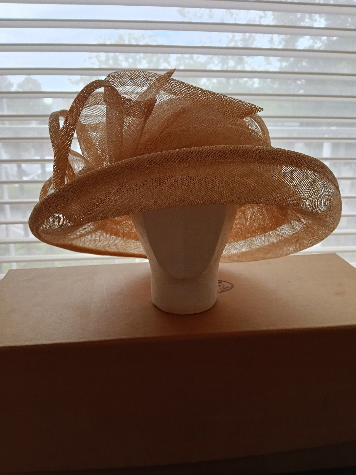 Prachtige feestelijke hoed maat 56, Ophalen of Verzenden, Zo goed als nieuw, 56 of 57 cm (M, 7 of 7⅛ inch), Hoed