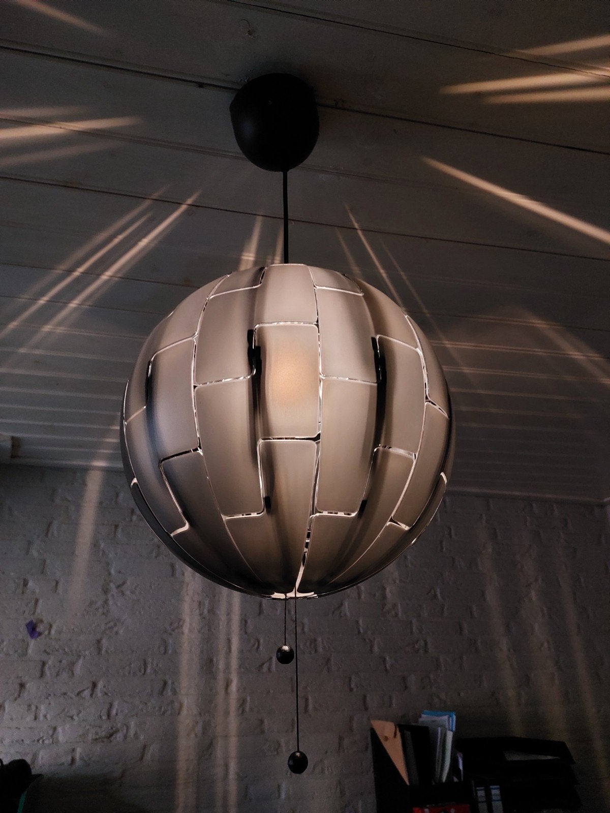 IKEA PS 2014 Hanglamp Zwart - Uniek Design, Ophalen, Kunststof, E27 (groot), Zo goed als nieuw