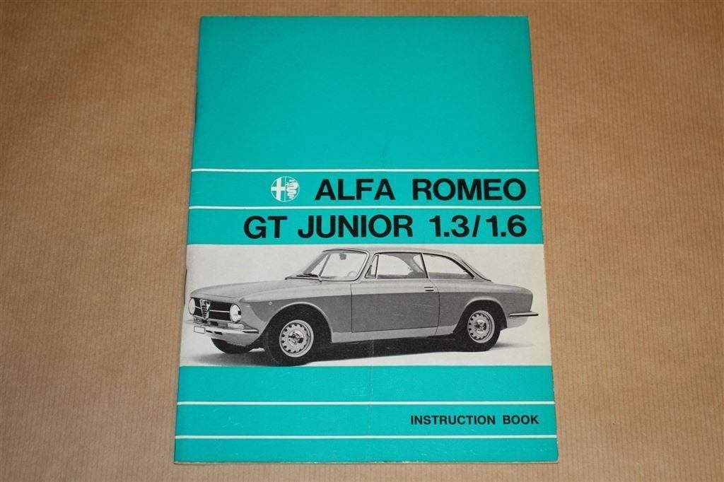 Alfa Romeo GT Junior 1.3/1.6 - Handleiding - 1972, Ophalen of Verzenden