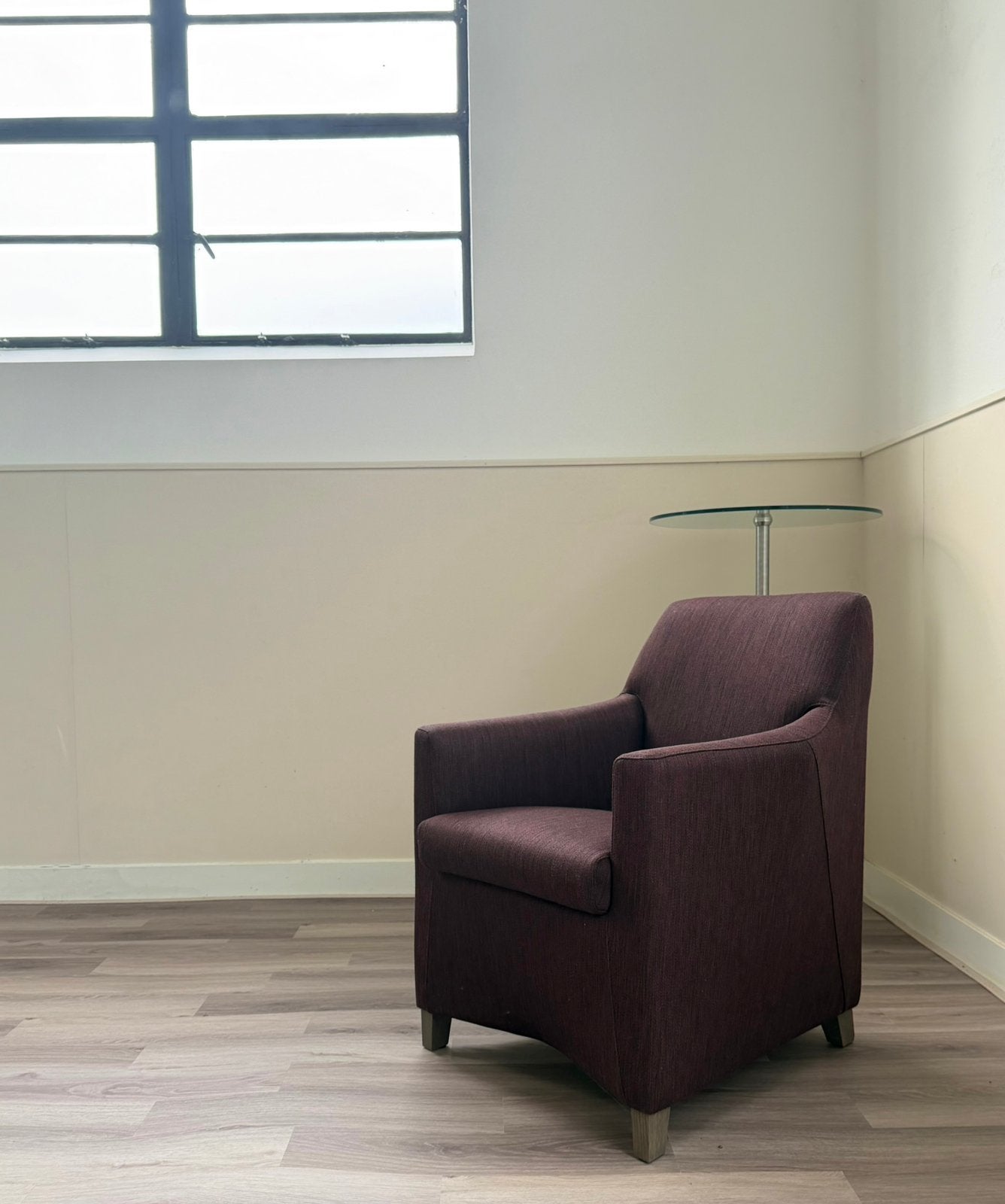 Leolux Calinda fauteuil NIEUW aubergine, Huis en Inrichting, Fauteuils, Ophalen, Nieuw, 75 tot 100 cm