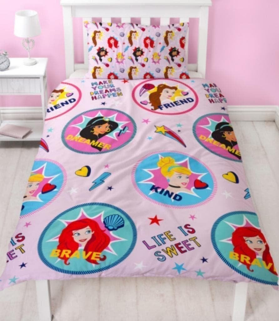 Disney Princess Dekbedovertrek 135 x 200 cm, Meisje, Nieuw, Wasbaar, Ophalen of Verzenden