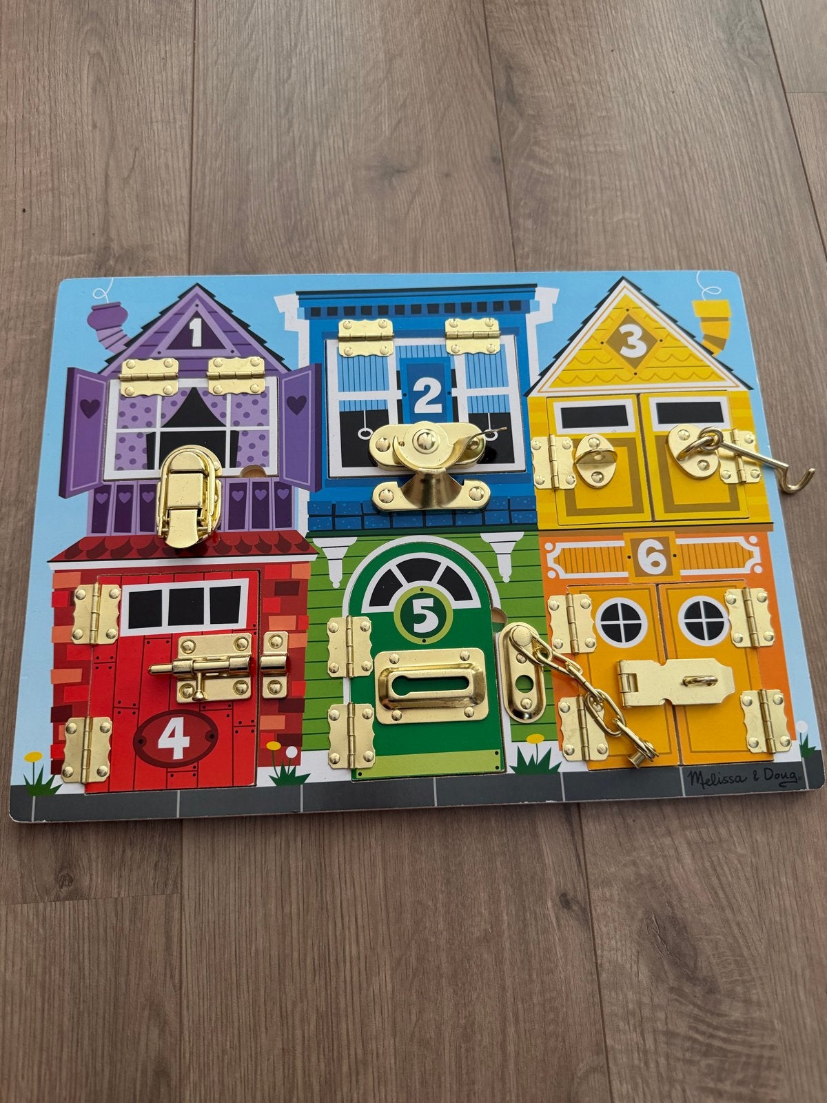 Melissa & Doug slotenbord - educatief speelgoed, Ophalen of Verzenden, Zo goed als nieuw, Overige typen