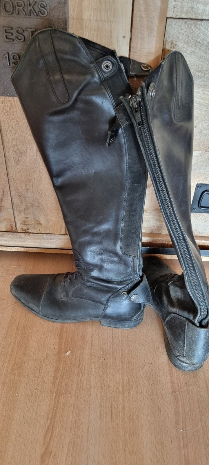 Mooie leren rijlaarzen maat 39, Dieren en Toebehoren, Ophalen, Gebruikt, Dressuur, Overige merken