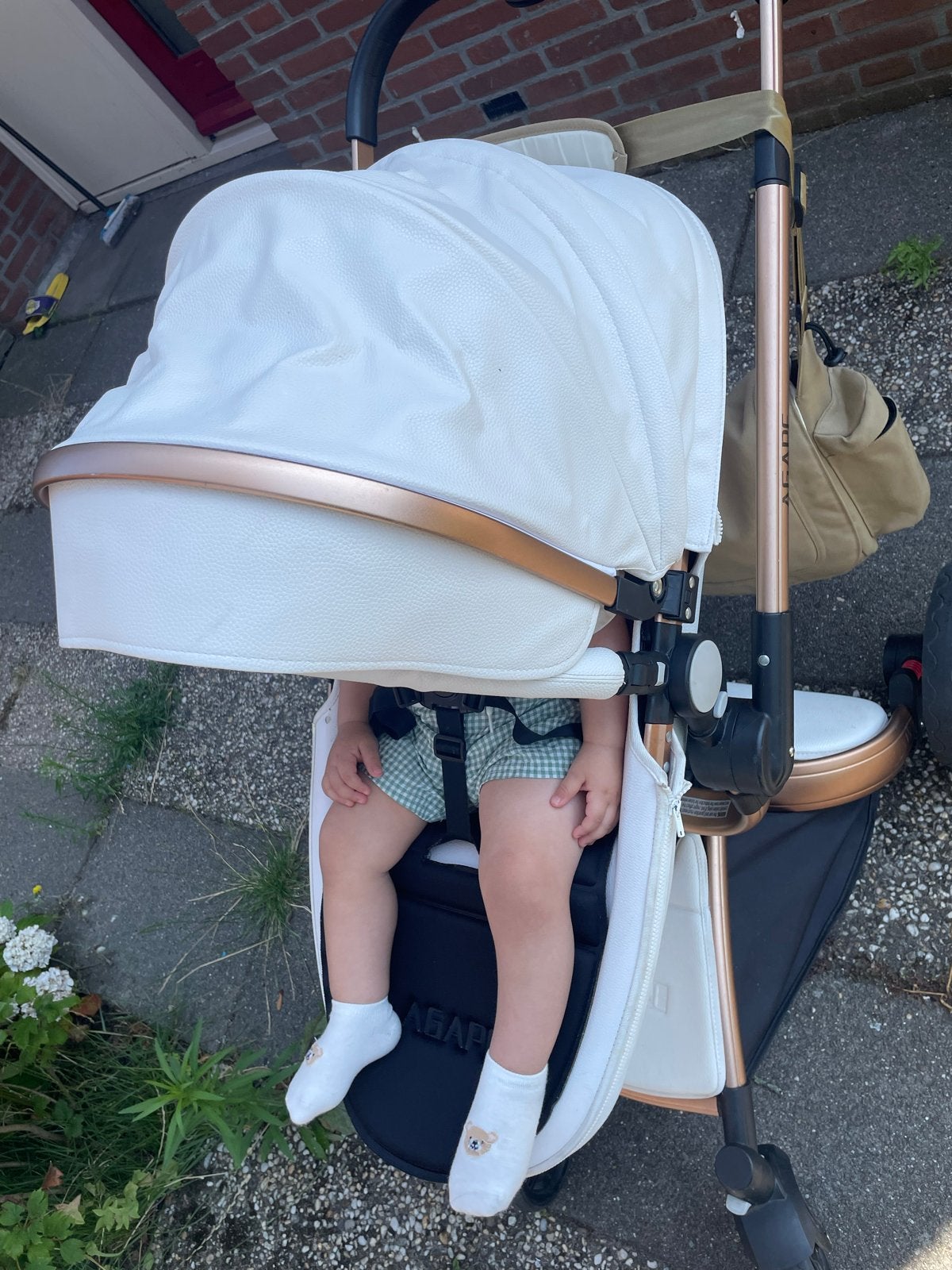 Luxe 2-in-1 Kinderwagen - Opvouwbaar - Wit, Ophalen of Verzenden, Gebruikt, Combiwagen, Overige merken