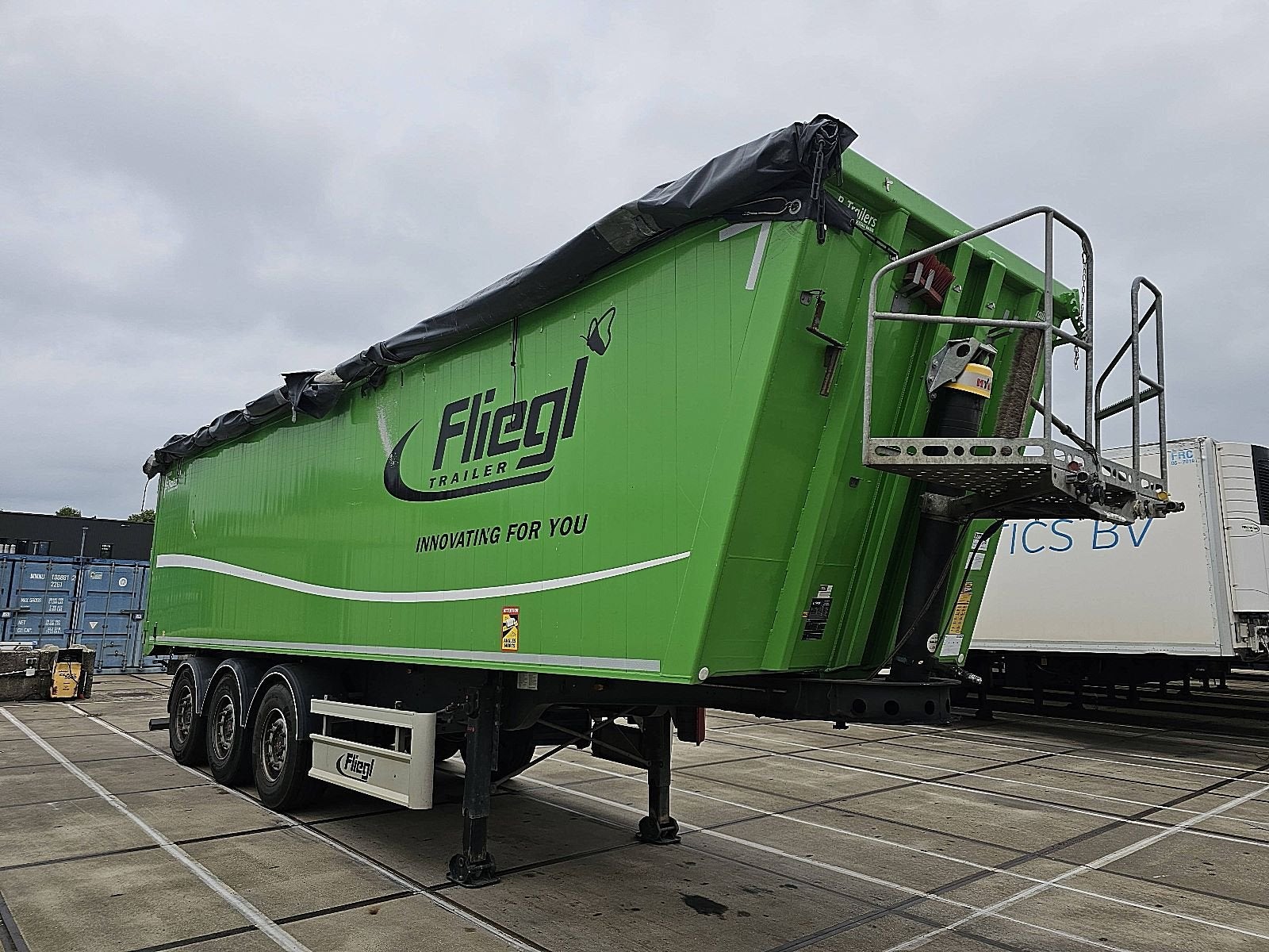 FLIEGL 50M3 AGRO TIPPER back doors, Overige kleuren, Bedrijf, Aanhangers en Opleggers, Te koop