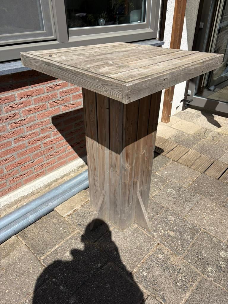 Statafel hout voor buiten., Ophalen, Zo goed als nieuw