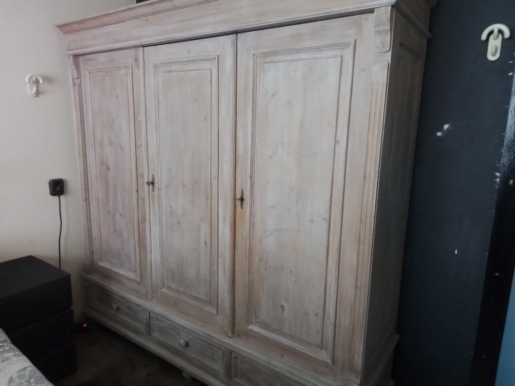 Mooie oude houten kast met karakter, Gebruikt, 200 cm of meer, 50 tot 75 cm, Ophalen
