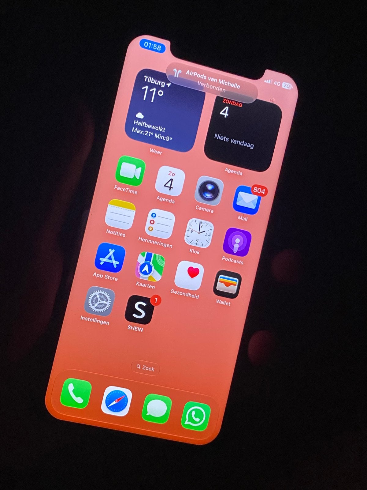 Foto 7 van Paarse iPhone 11, 64GB, 100% batterij, zonder beschadigingen