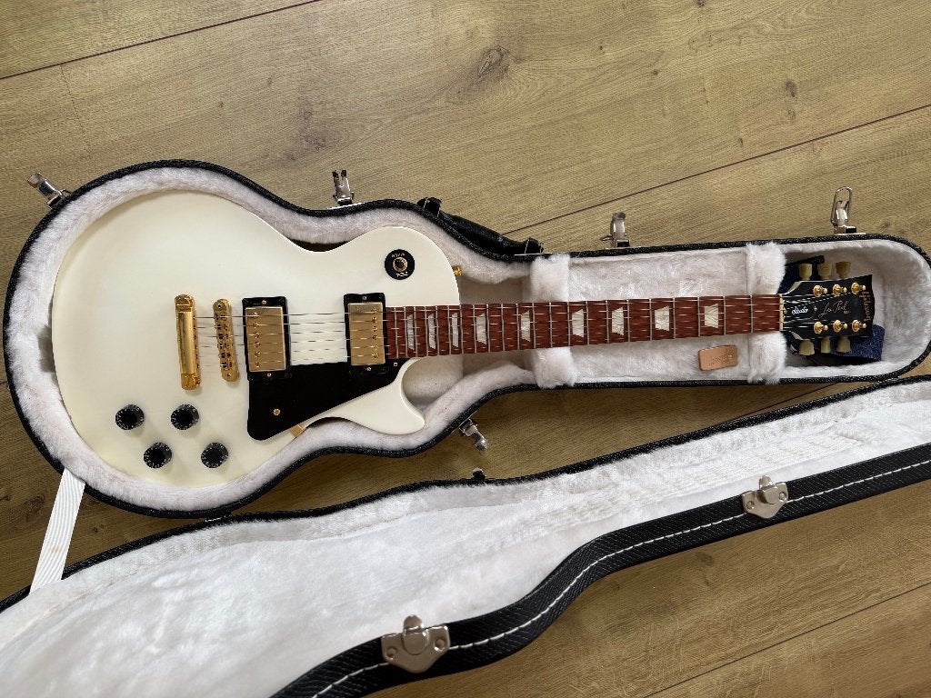 Gibson Les Paul, wit, Ophalen of Verzenden, Gebruikt, Solid body, Gibson