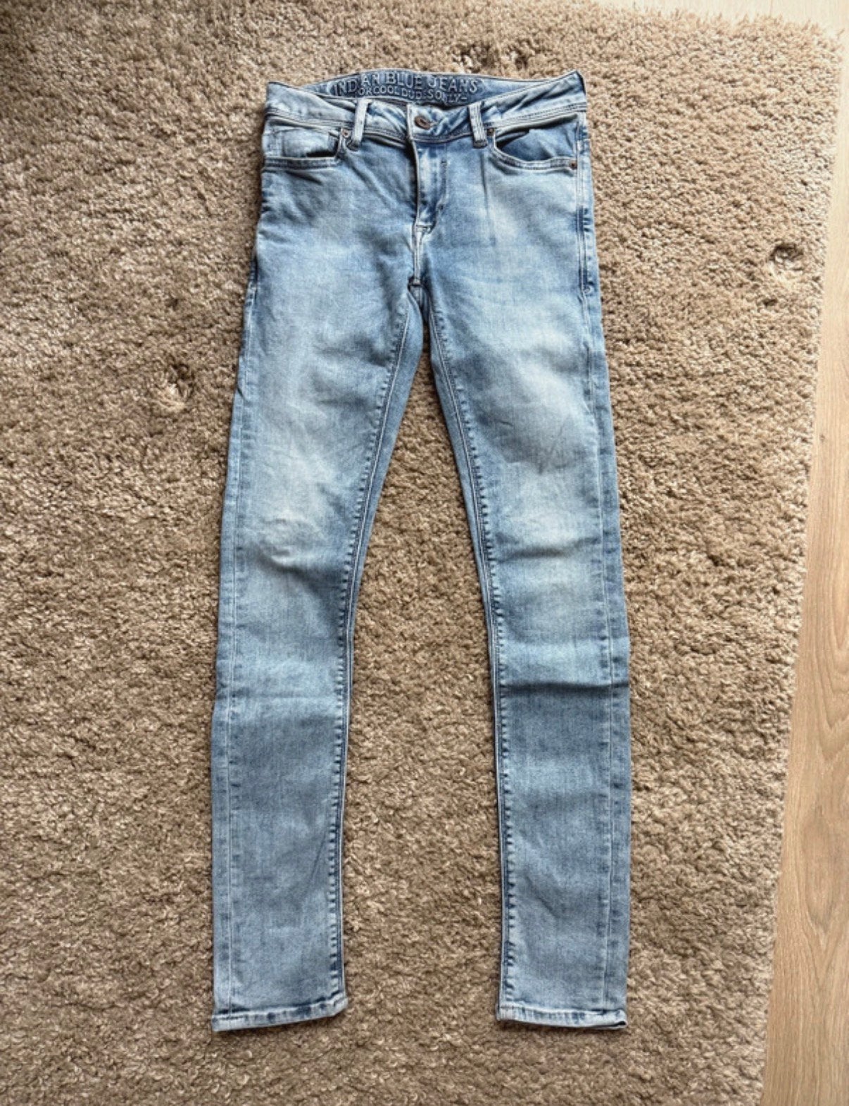 ZGAN ! Skinny jeans Blue Brad Indian Blue Jeans maat 152, Ophalen of Verzenden, Zo goed als nieuw, Jongen, Broek