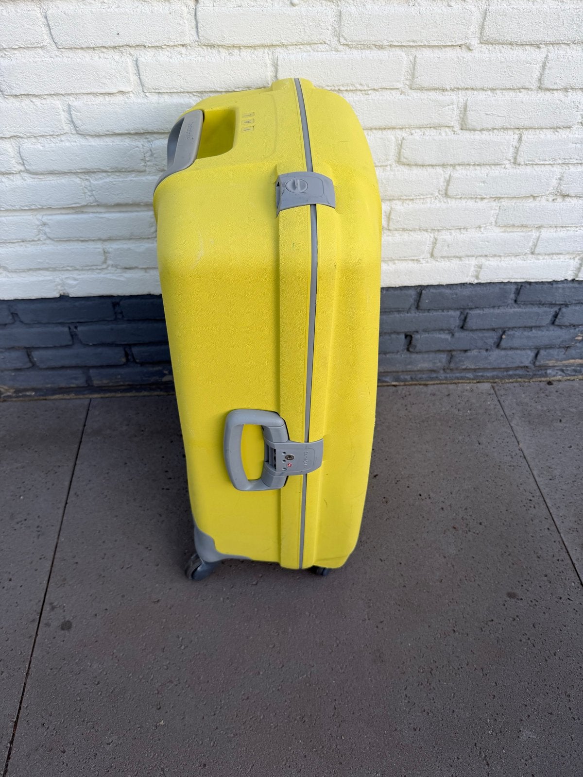 Samsonite koffer geel - Handbagage met wieltjes en slot, Wieltjes, Gebruikt, Hard kunststof, 45 tot 55 cm