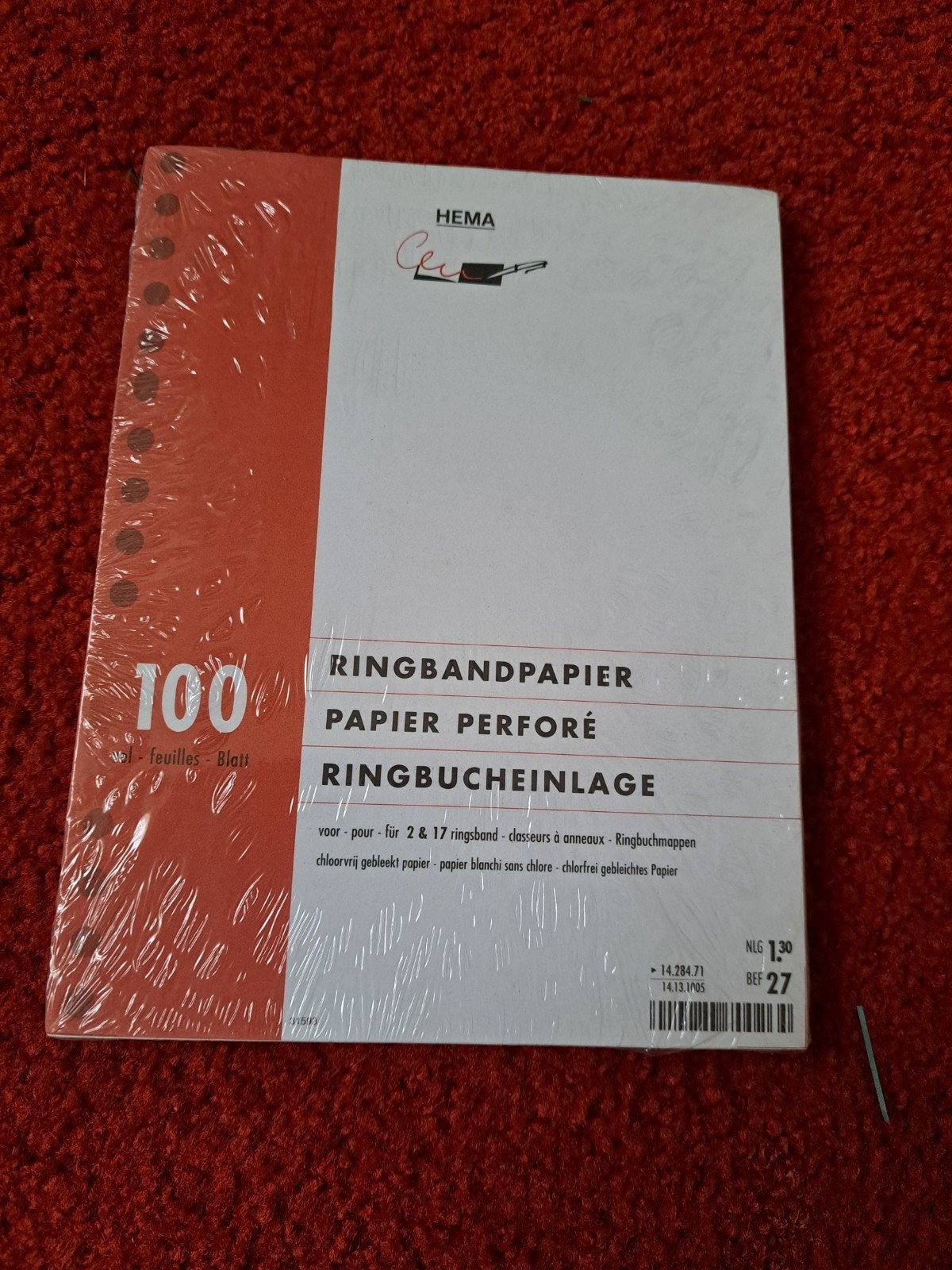 A5 ringband papier 100 vellen nieuw in verpakking NIEUW, Ophalen of Verzenden, Nieuw