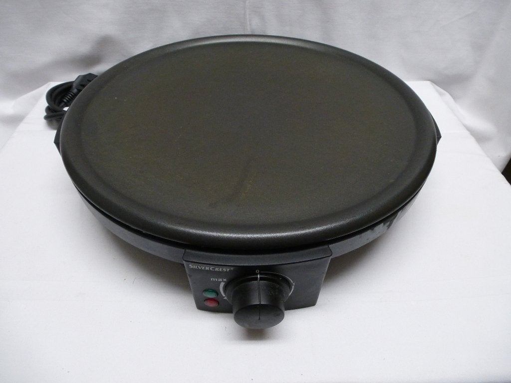 Silvercrest crêpemaker (pannenkoekenmaker), Overige typen, Ophalen of Verzenden, Zo goed als nieuw, Zwart