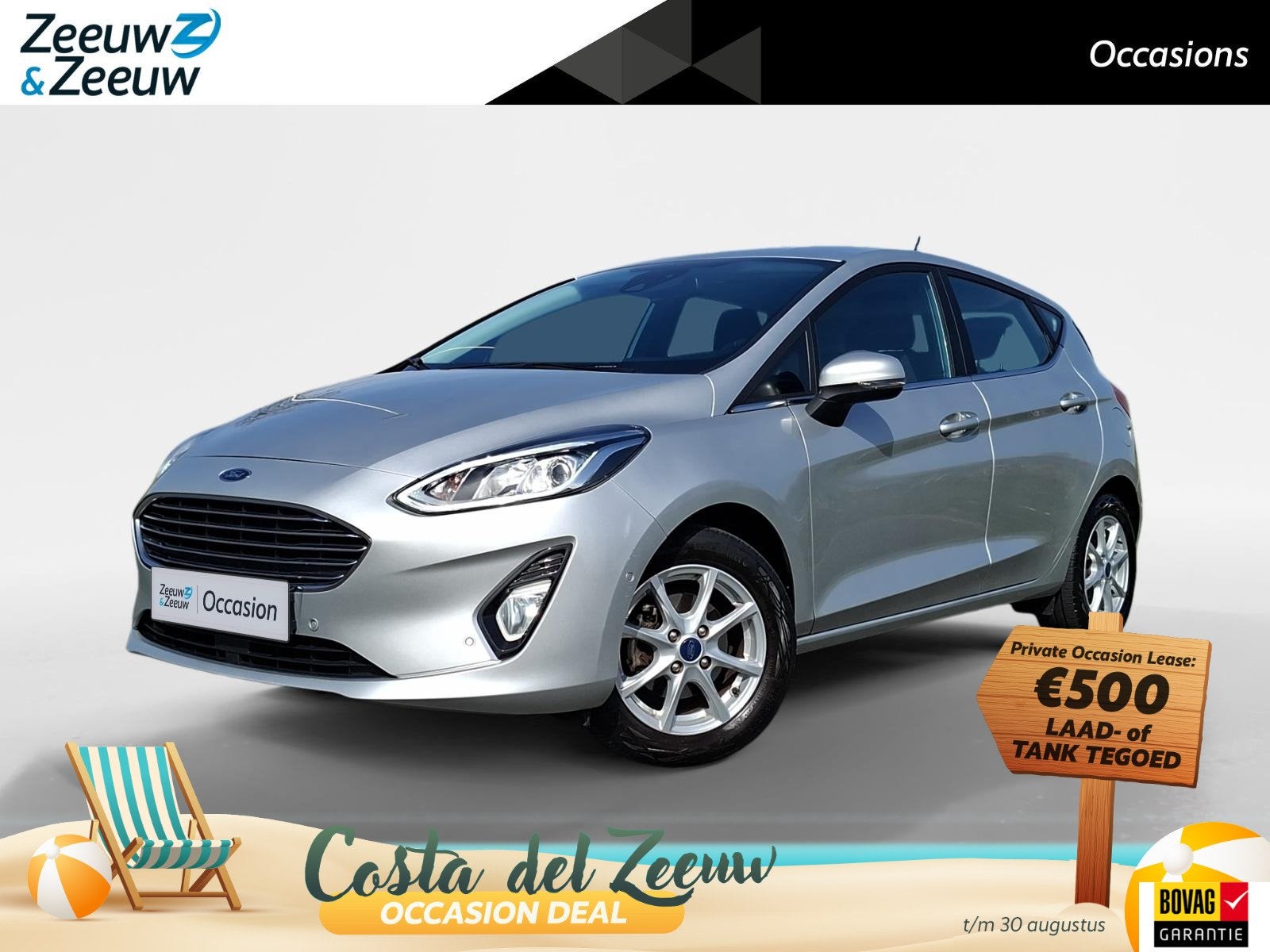 Ford Fiesta 1.0 EcoBoost Titanium | NL-Auto | 1e Eigenaar |, Voorwielaandrijving, 12 maanden, Stof, Gebruikt