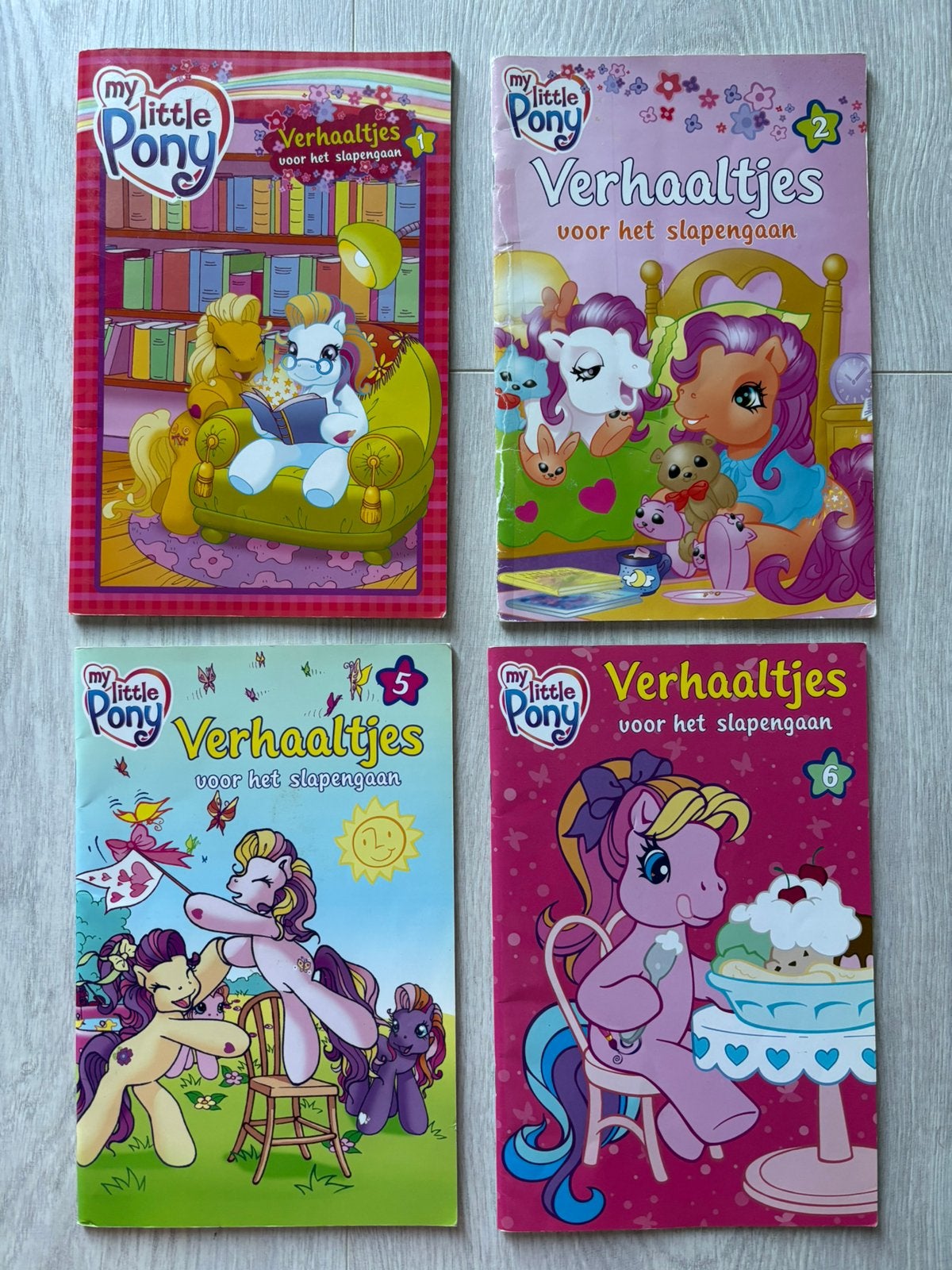 4 boekjes: My Little Pony verhaaltjes voor het slapengaan, Boeken, Ophalen of Verzenden