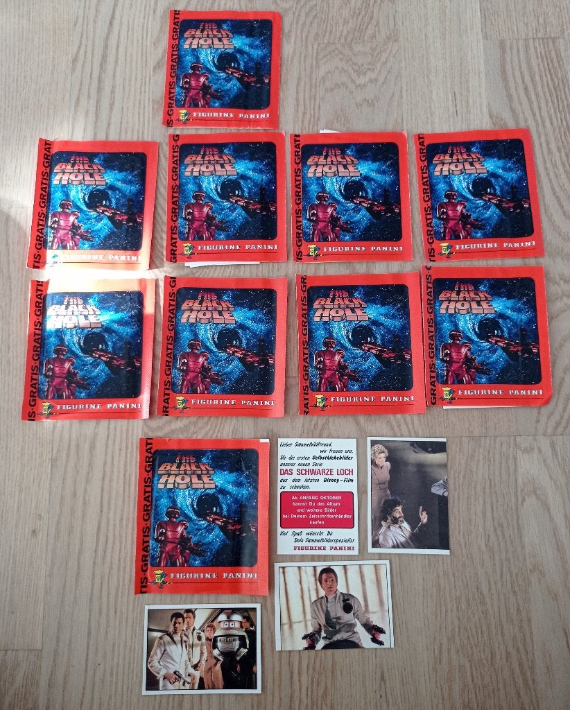Panini The Black Hole Schwarze Loch stickers in zakjes, Hobby en Vrije tijd, Ophalen of Verzenden, Zo goed als nieuw, Plaatje