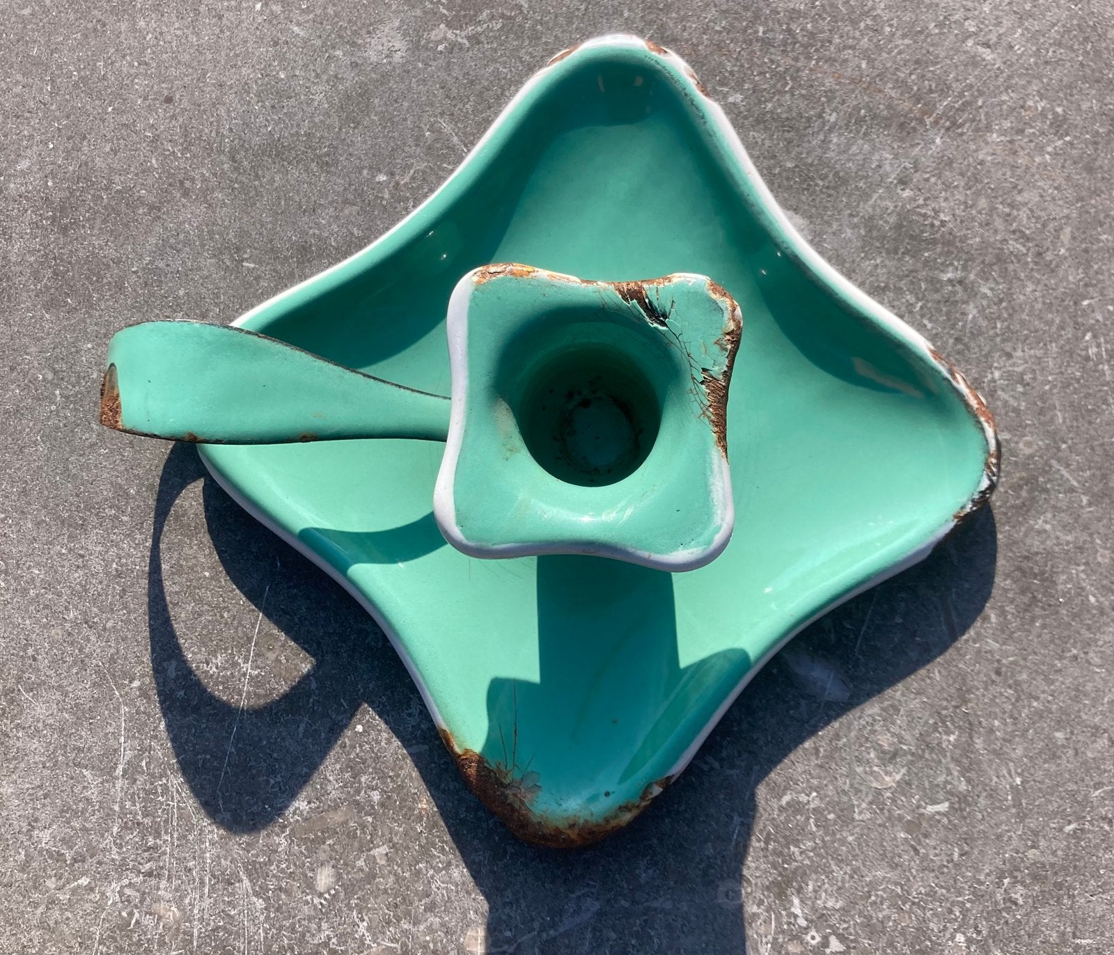 Mintgroene blaker antiek, Ophalen of Verzenden