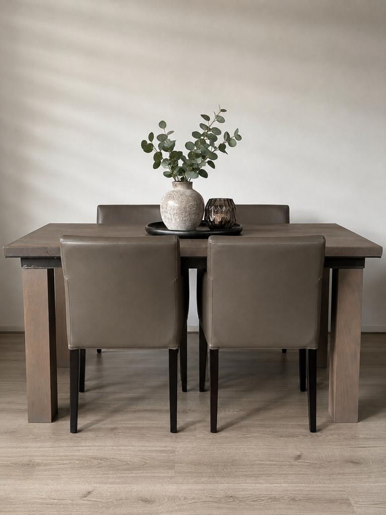 Complete Eetkamer Set, Ophalen, Zo goed als nieuw, 4 tot 6 stoelen