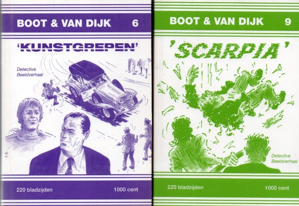 Boot en Van Dijk, Scarpia (9), Kunstgrepen (6) detective, Eén stripboek, Ophalen of Verzenden, Zo goed als nieuw
