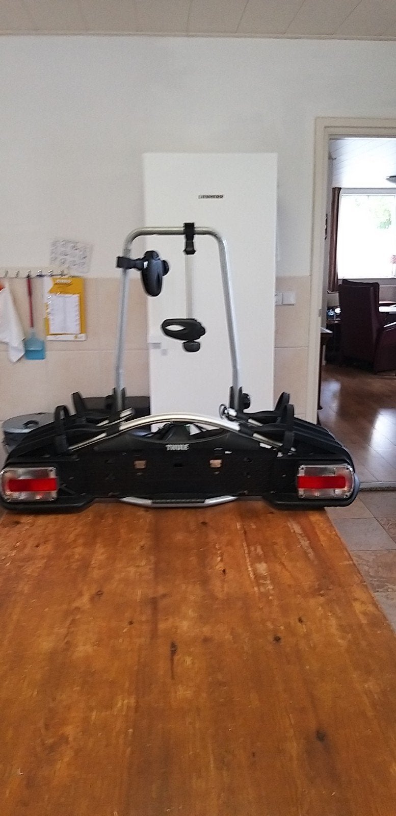 thule fietsendrager euroway G2 921 voor op je trekhaak, Ophalen, 2 fietsen, Gebruikt, Trekhaakdrager