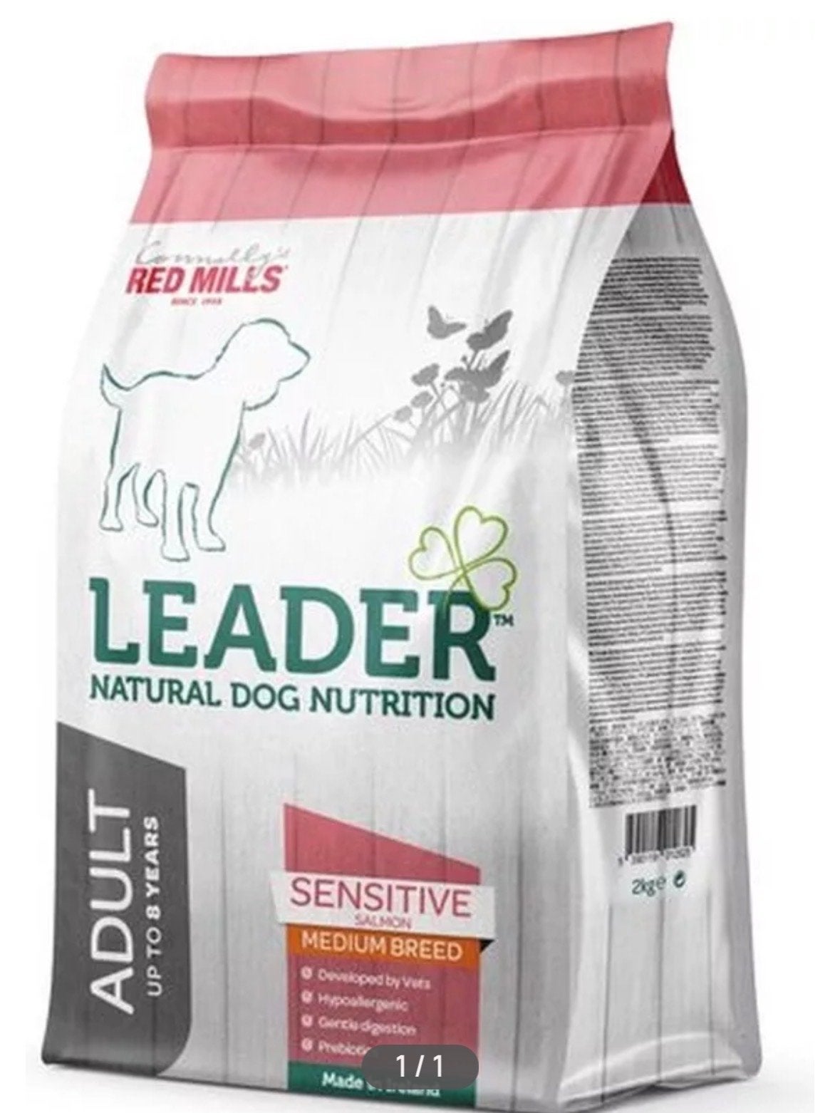 Red mills leader sensitive zalm medium breed, Ophalen, Hond