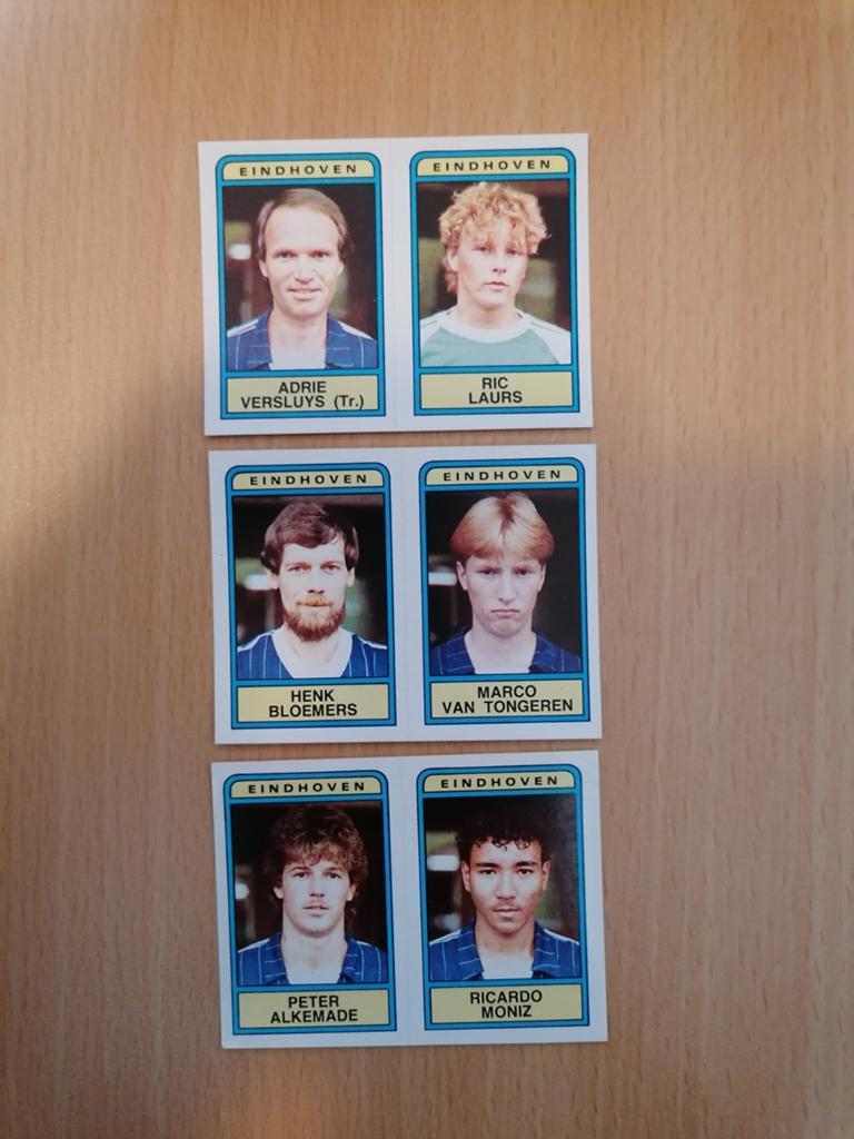 Panini Voetbal 84 Eindhoven 3x., Ophalen of Verzenden, Zo goed als nieuw, Sticker