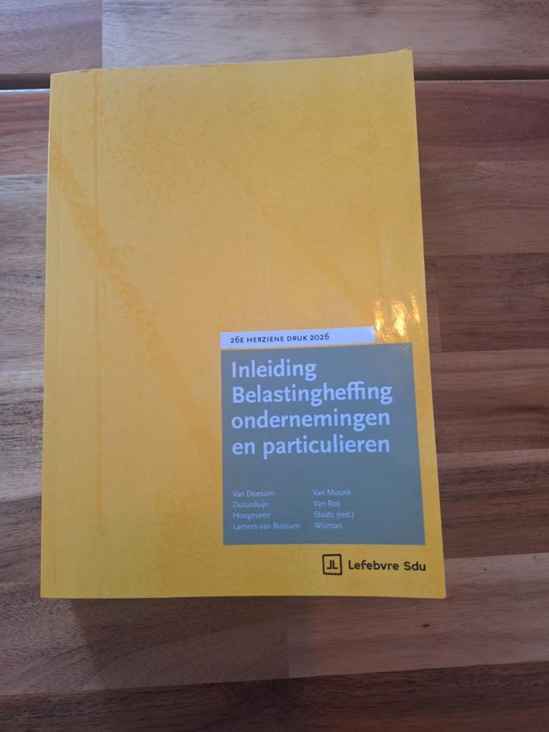 Inleiding Belastingheffing Ondernemingen en Particulieren, Boeken, Studieboeken en Cursussen, Zo goed als nieuw, HBO, Gamma, Ophalen of Verzenden