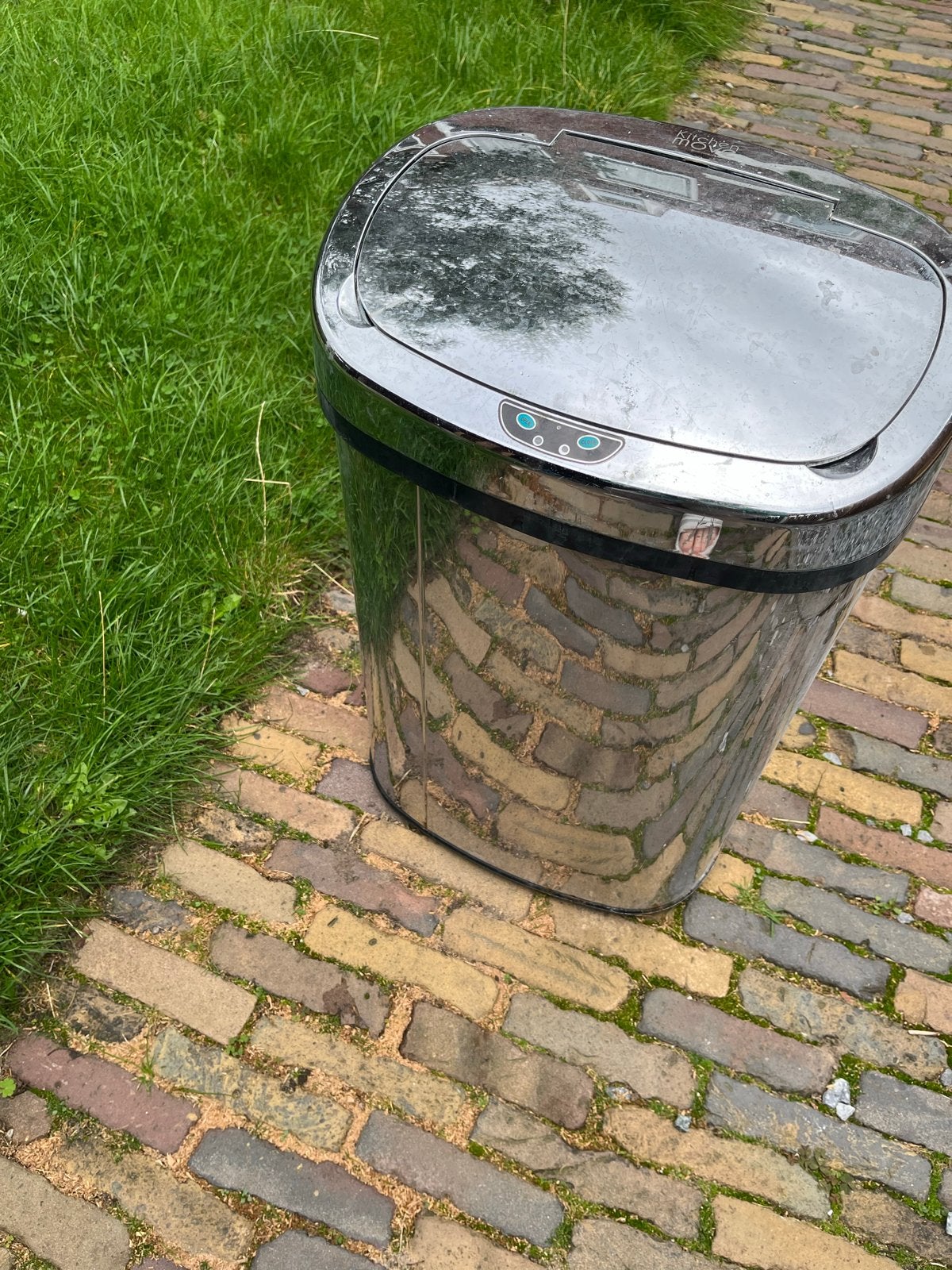 Automatische Prullenbak met Sensor voor Keuken, 50 – 75, Gebruikt, Ophalen of Verzenden, Metaal