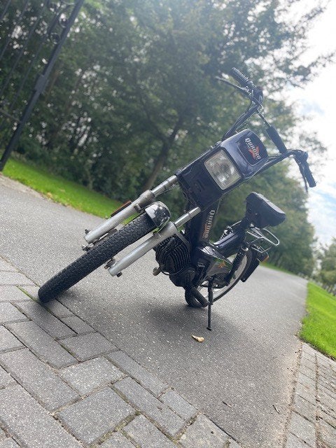 tomos quatro 50cc op blauw kenteken, Ophalen, Tomos, 49 cc, Zo goed als nieuw