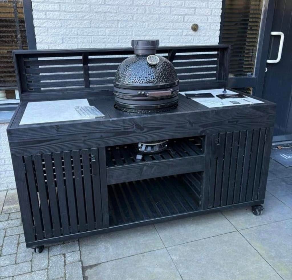 Luxe high-end buitenkeuken voor kamado, Tuin en Terras, Buitenkeukens, Ophalen of Verzenden, Nieuw, Houtskool