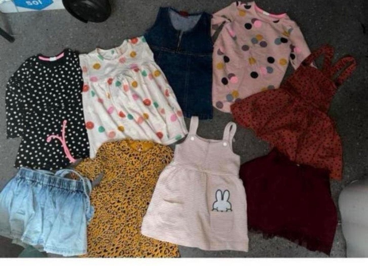 Pakket jurkjes en rokken HEMA M&S Bambino maat 86/92, Ophalen of Verzenden, Gebruikt, Meisje, Jurkje of Rokje