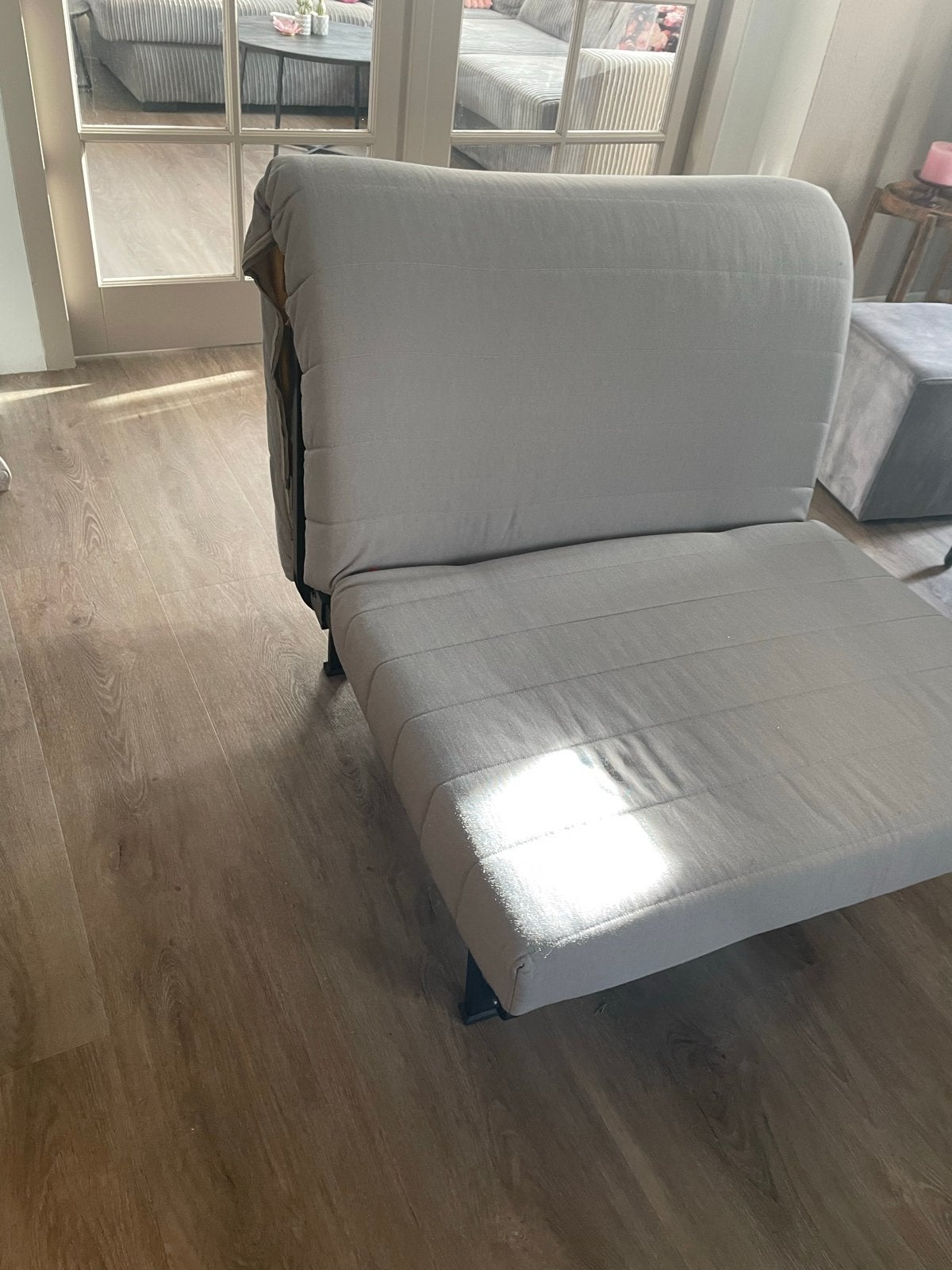 GRATIS IKEA LYCKSELE LÖVÅS slaapfauteuil, opklapbaar bed, Ophalen, Gebruikt, Eenpersoons, 80 cm