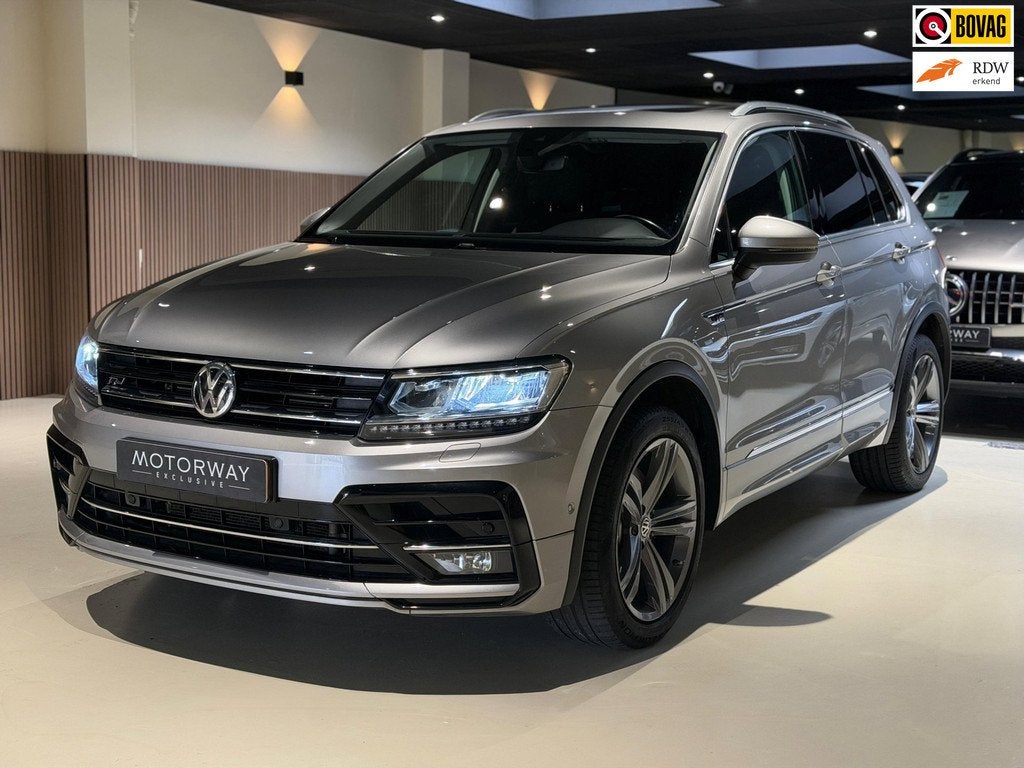 Volkswagen TIGUAN 2.0 TSI 4Motion R-Line|Keyless|Pano|Trekha, Auto's, Volkswagen, Bedrijf, Te koop, Tiguan, 4x4, ABS, Achteruitrijcamera