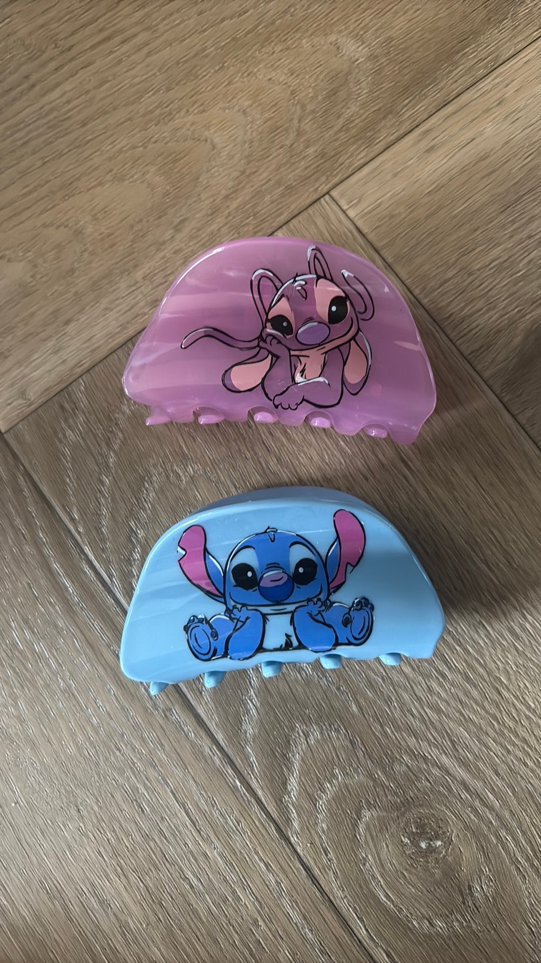 Haarklemmen Stitch en Angel, Ophalen, Zo goed als nieuw, Meisje