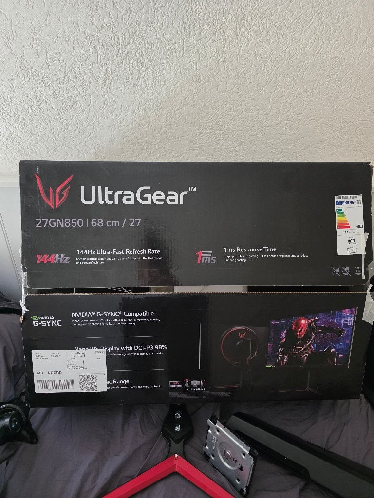 Gaming Monitor 1440P LG 27GN850 27 144HZ, IPS, 101 t/m 150 Hz, Zo goed als nieuw, 1 tot 2 ms