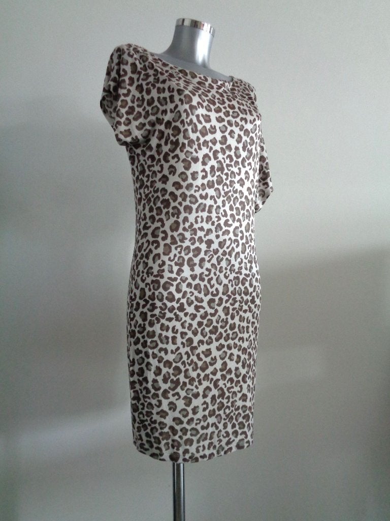 Armani Exchange leopard jurk viscose medium origineel, Ophalen of Verzenden, Zo goed als nieuw, Knielengte, Armani