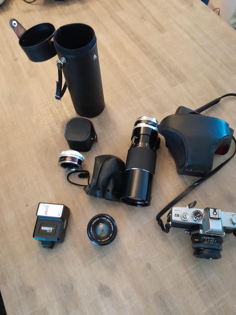 Minolta canera set, Audio, Tv en Foto, Fotocamera's Analoog, Ophalen, Gebruikt, Spiegelreflex, Minolta