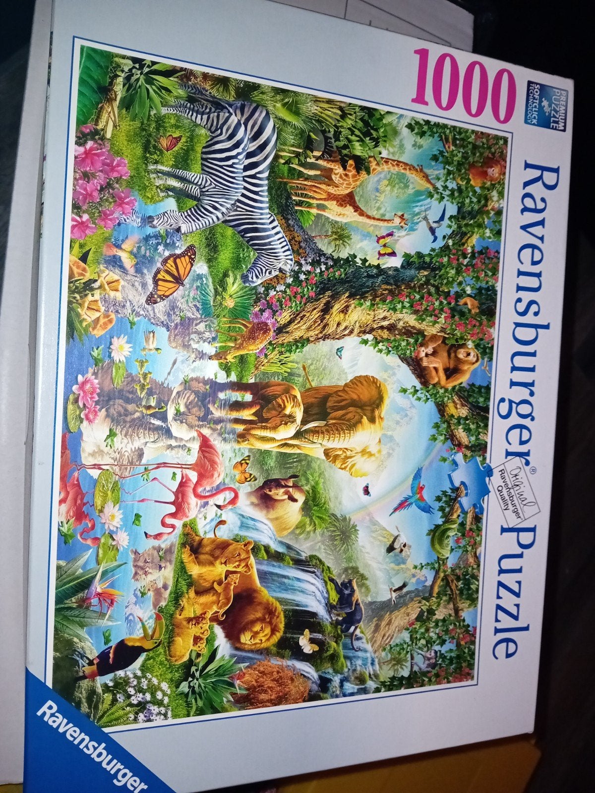 Ravensburger Legpuzzel 1000 stukjes - Dierenwereld, Ophalen, 500 t/m 1500 stukjes, Zo goed als nieuw, Legpuzzel