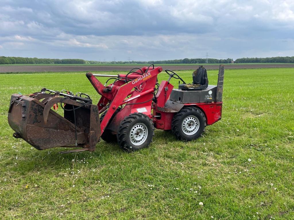 Gehlmax 155 shovel met mestbak en grondbak, Zakelijke goederen, Agrarisch | Werktuigen, Ophalen