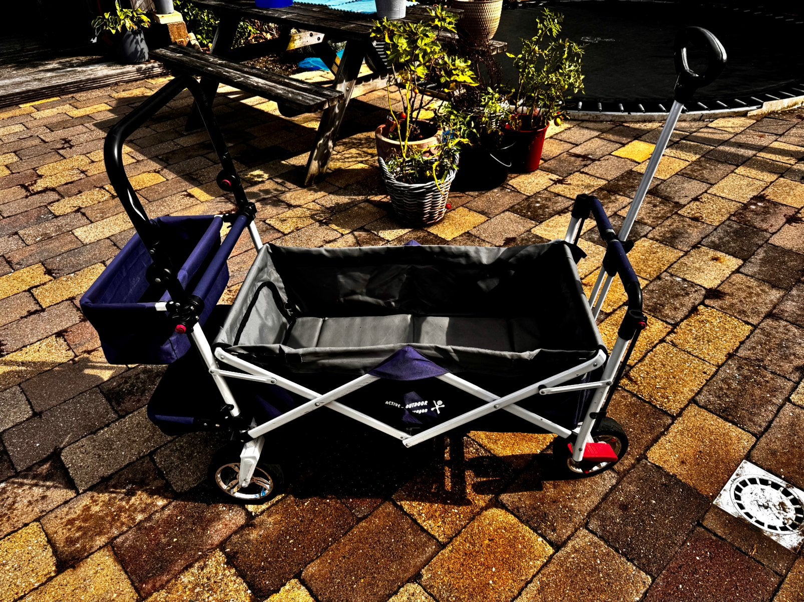 Active Outdoor Wagon - Opvouwbare Bolderwagen, Ophalen, Opvouwbaar, Gebruikt