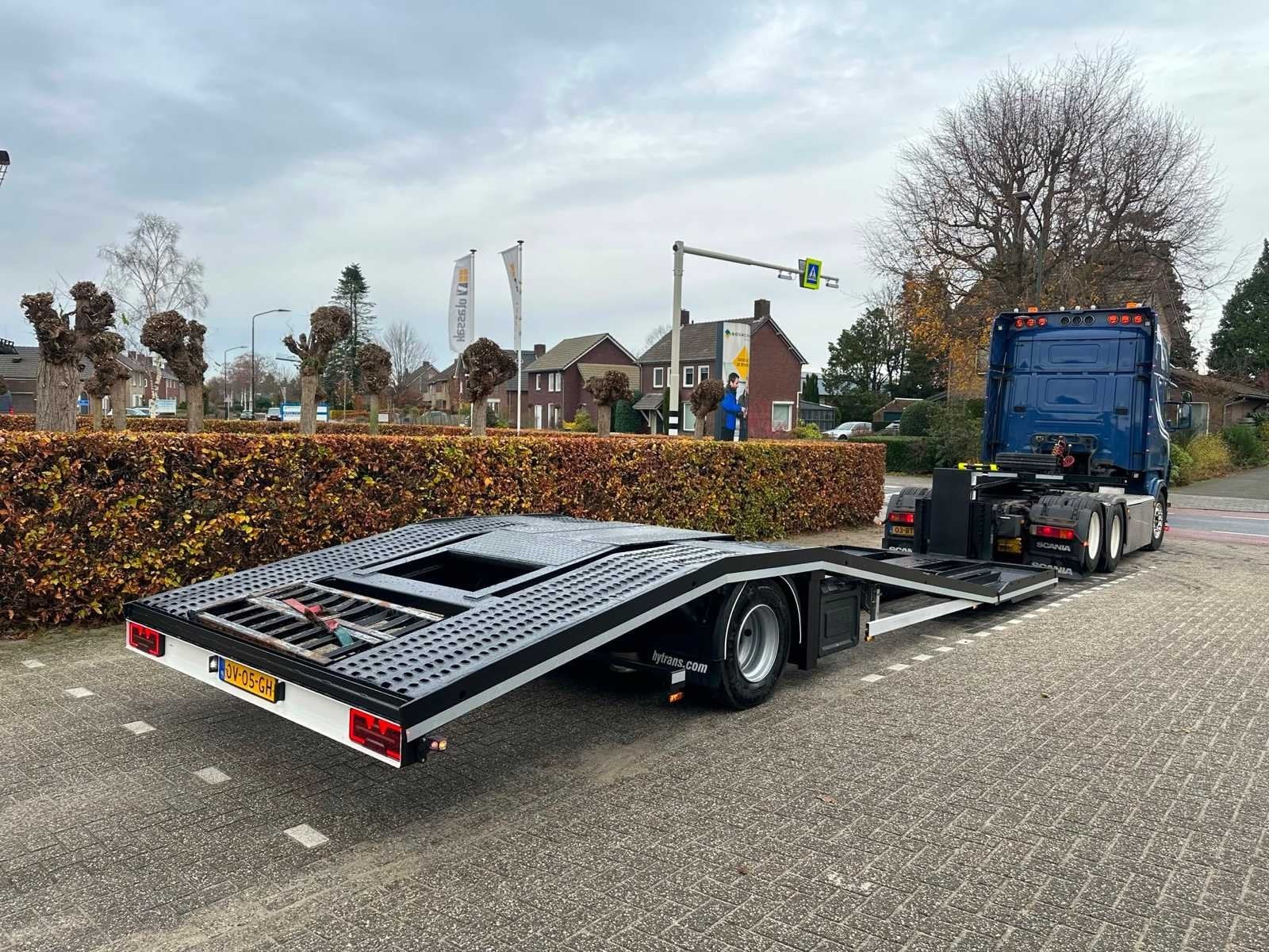 2014 Draco DXS122 - truck transporter- auto transport, Auto's, Overige brandstoffen, Bedrijf, Geïmporteerd, Aanhangers en Opleggers