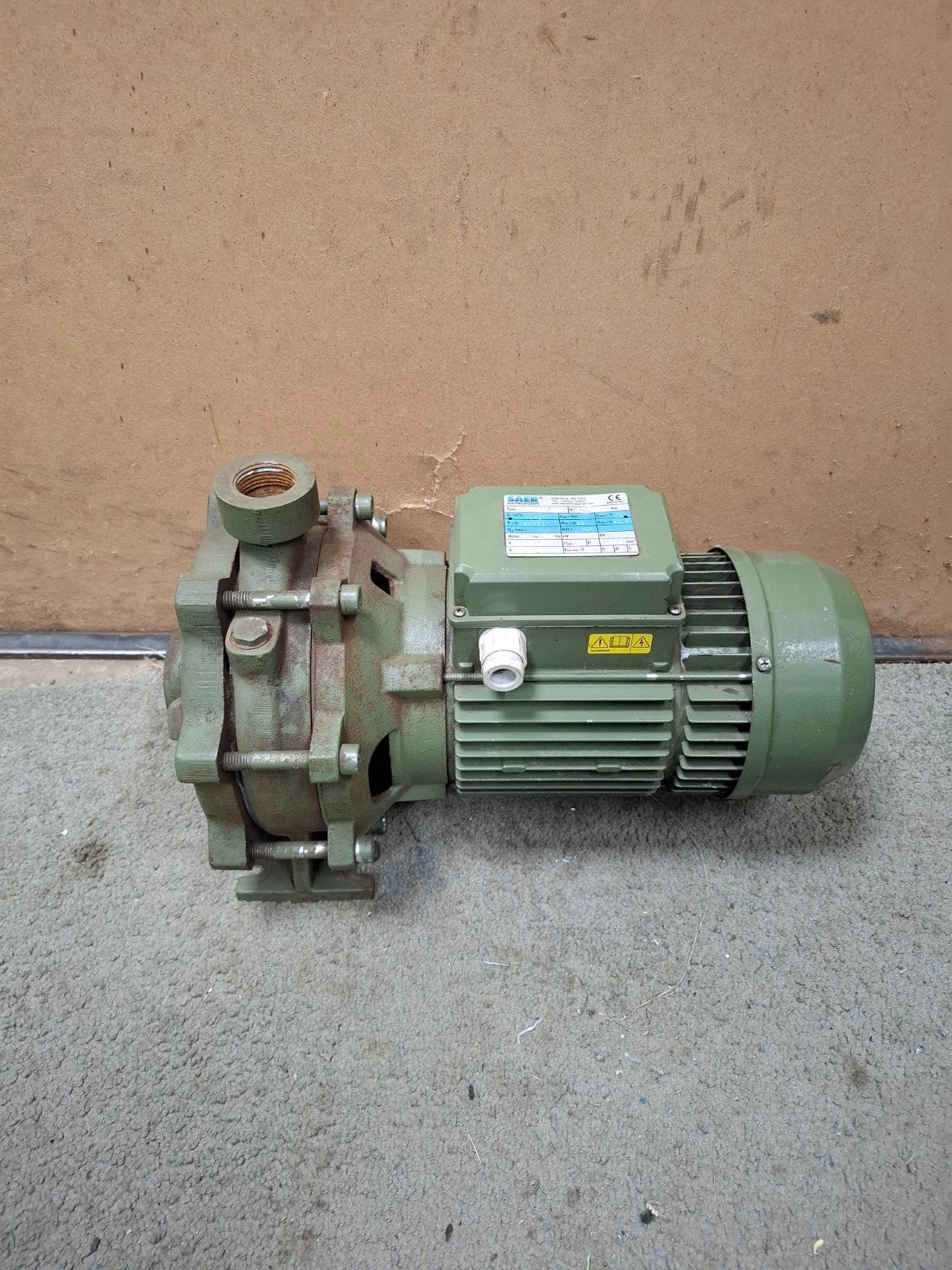 Saer FC-25 waterpomp, Ophalen, Zo goed als nieuw