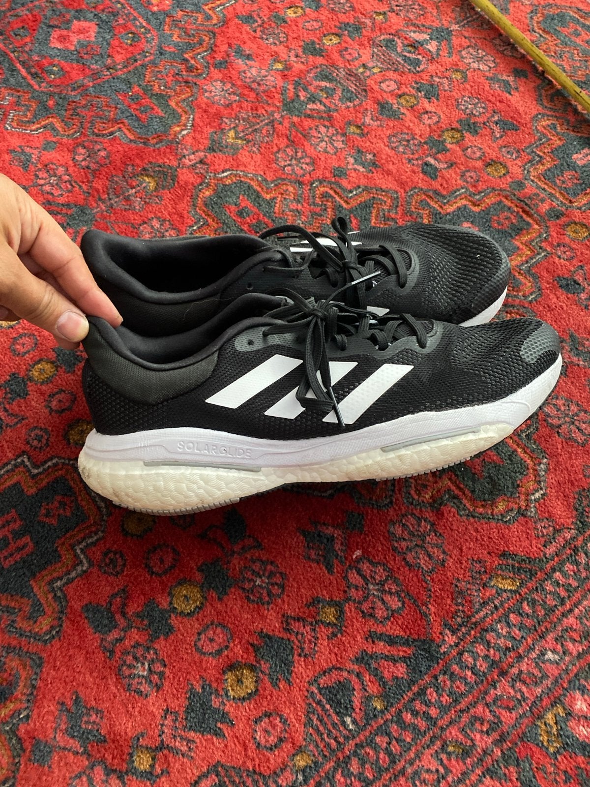 Adidas Solar Glide hardloopschoenen - Zo goed als nieuw, Sport en Fitness, Loopsport en Atletiek, Adidas, Hardloopschoenen, Ophalen of Verzenden